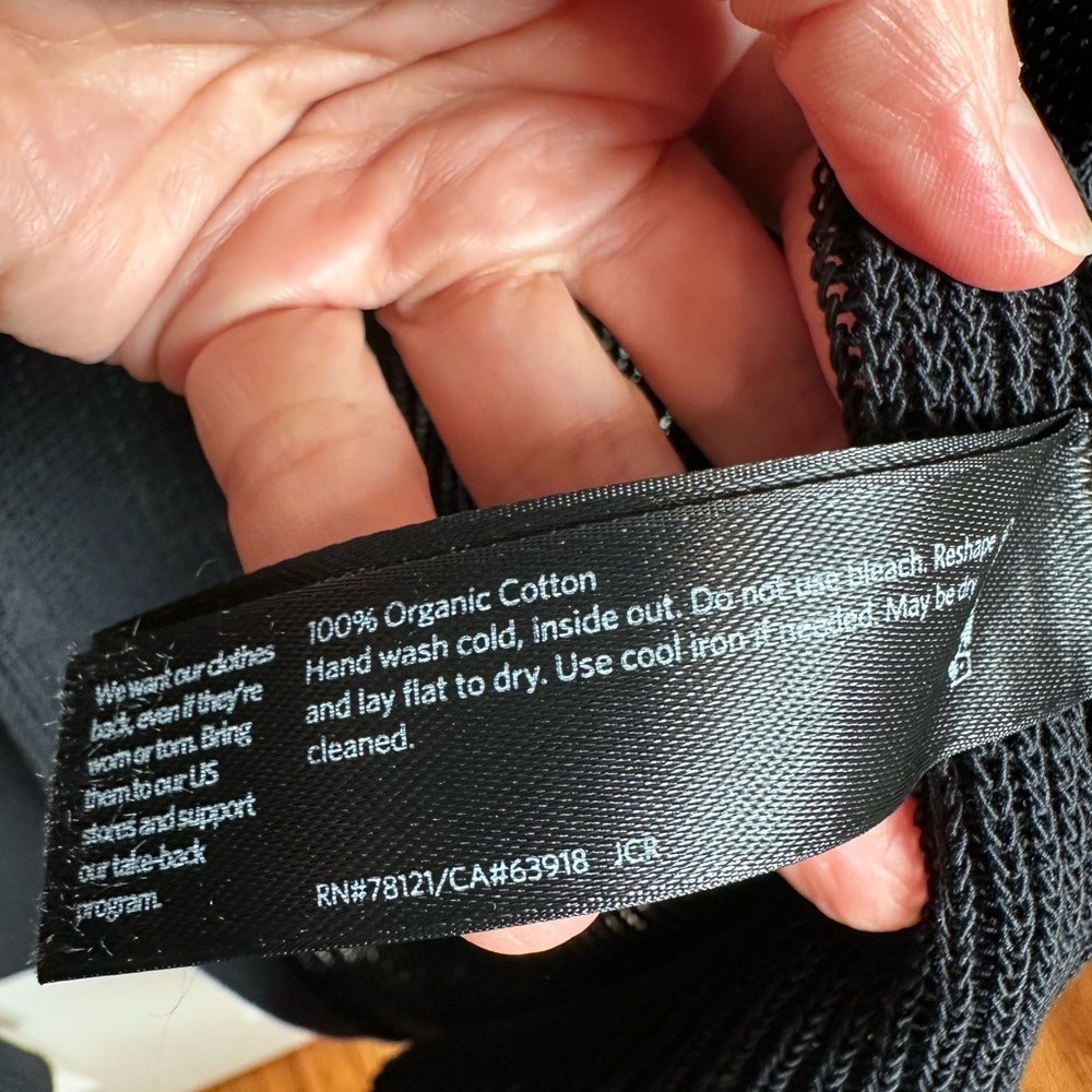 Eileen Fisher Black Open-Front Cardigan - Picture 4 of 6